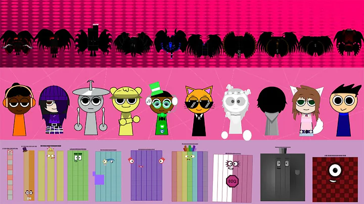 The Ultimate Battle: Sprunki OC Numberblocks 10Q - 100Q vs Uncannyblocks Band Different