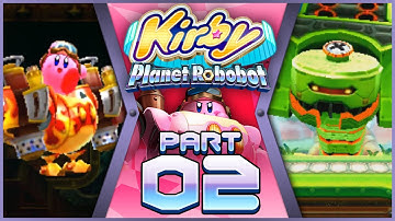 Kirby Planet Robobot (100%) - Part 2 - Area 1 (Blind Playthrough)
