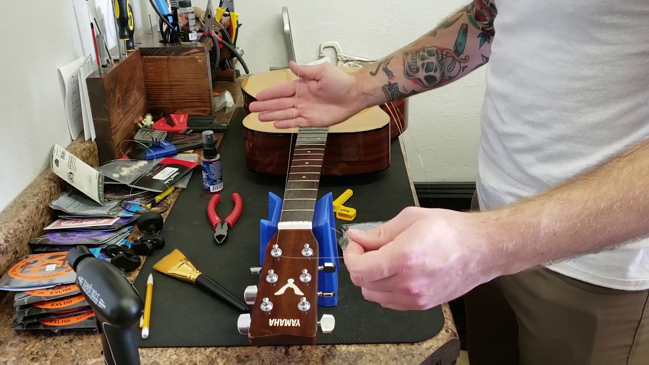 How to Change Acoustic Guitar Strings YouTube