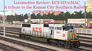 Trainz 3: KCS SD70MAC review and drivers POV drive. A tribute to the Kansas City Southern.