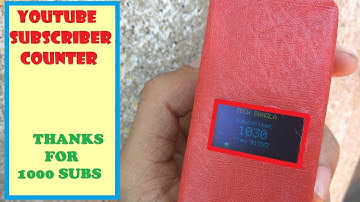 YouTube Subscribe Counter DIY ESP 8266 & OLED Display 2021 | Tech Bangla | 1000 Subscriber Special.