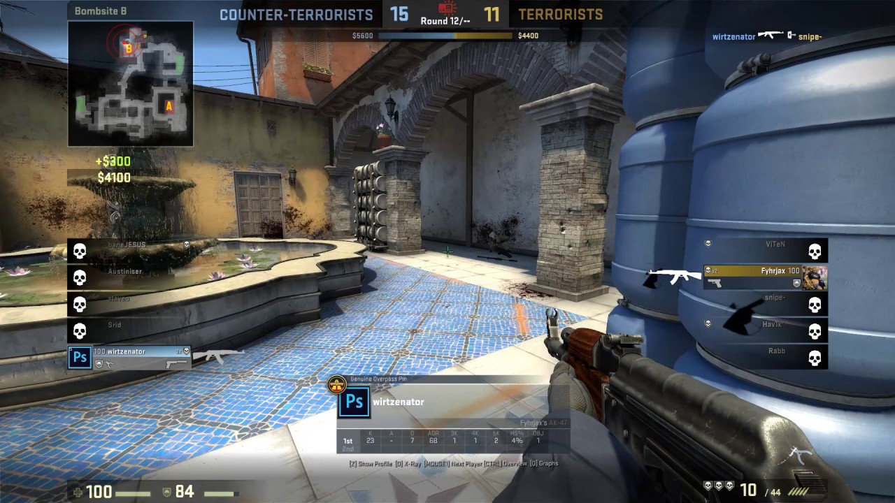 csgo 1v4 clutch for the win