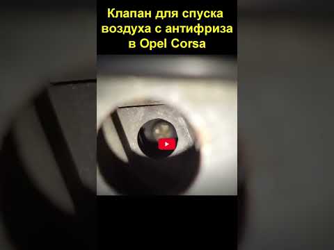 Клапан для спуска воздуха с антифриза в Opel Corsa1