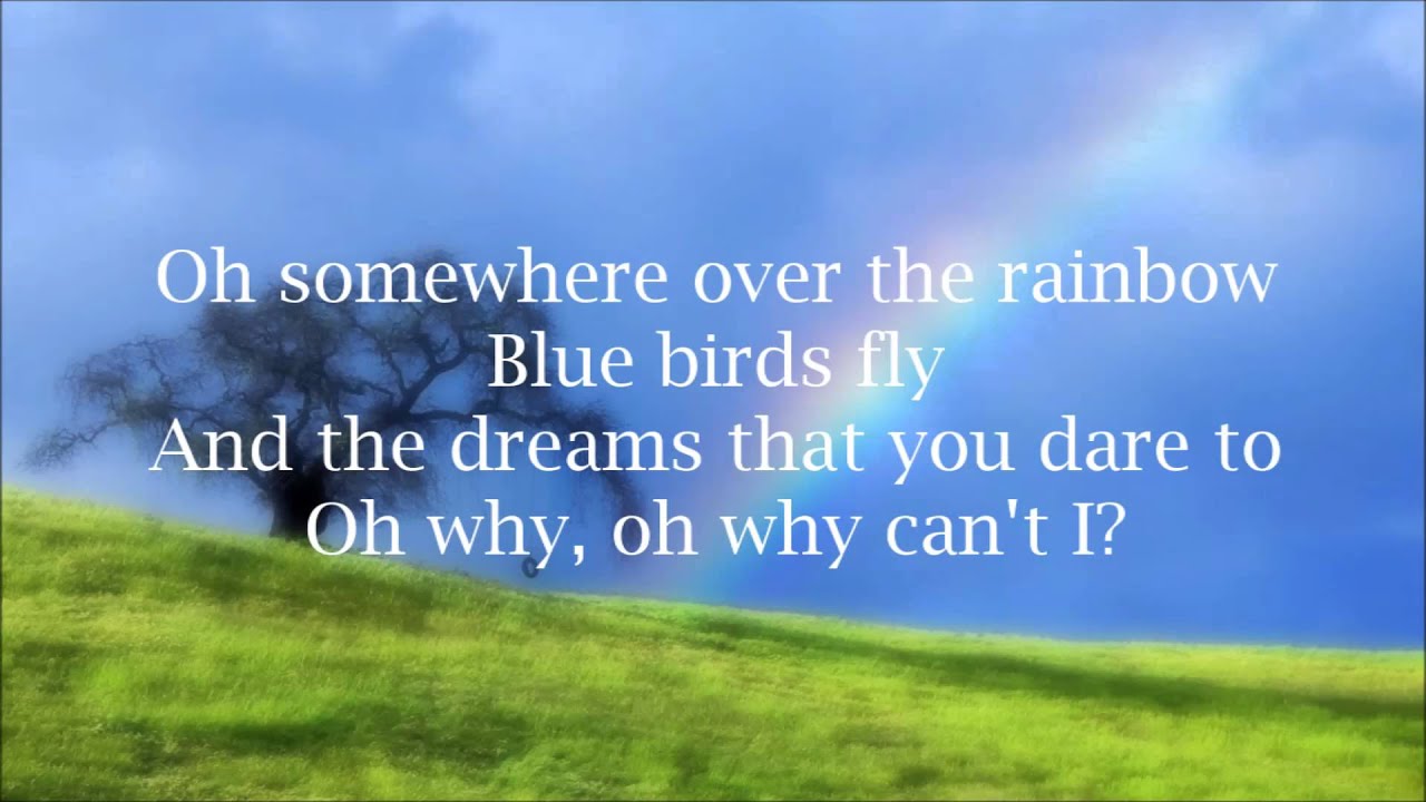 Somewhere Over The Rainbow Lyrics (Kamakawiwo'ole) YouTube