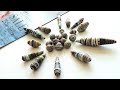 How To Make Paper Beads | 6 Easy Paper Beads Tutorial | Handmade Paper Beads Using Magazine Paper