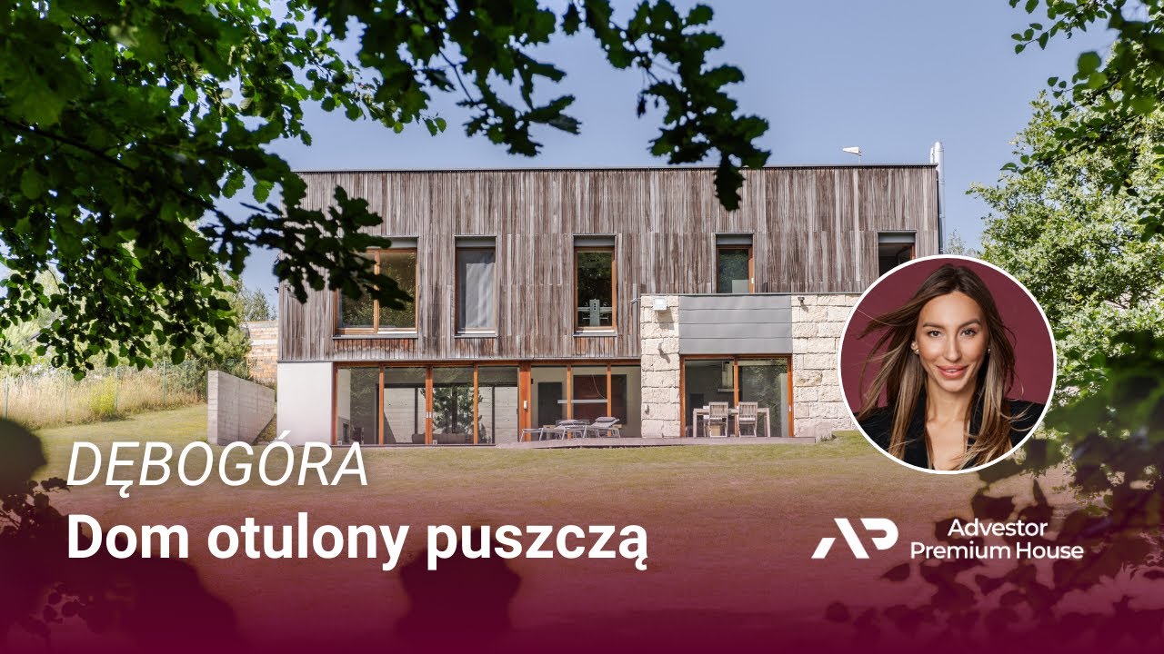 Na sprzedaż dom ze ścianą lasu w ogrodzie - blisko Poznania - nietuzinkowy dom premium