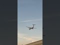 WestJet propeller plane coming in for landing at YYZ