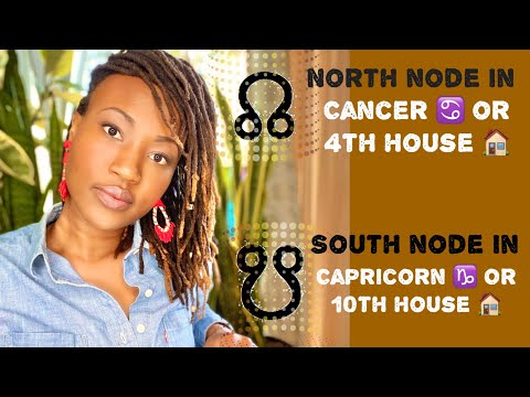 ⬆️🌙⬇️ North Node in Cancer ♋️ or 4th House 🏡 South Node in Capricorn ♑️ or 10th House 🏡