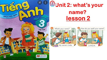 TIẾNG ANH LỚP 3/UNIT 2/LESSON 2/WHAT