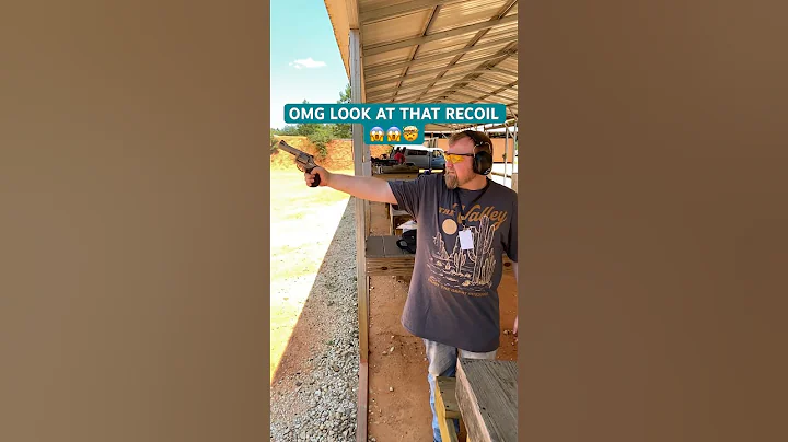 OMG AT THAT 44MAG RECOIL!!! One handed a 44Mag! Look at the arm movement in slowmo! #44magnum #gun
