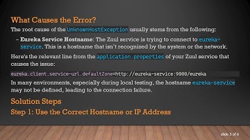 Resolving java.net.UnknownHostException While Connecting Eureka and Zuul in Microservices