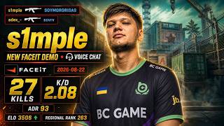 s1mple DEMO: on Cache | 27 Kills | ADR 93 | K/D 2.08 | Voice Chat