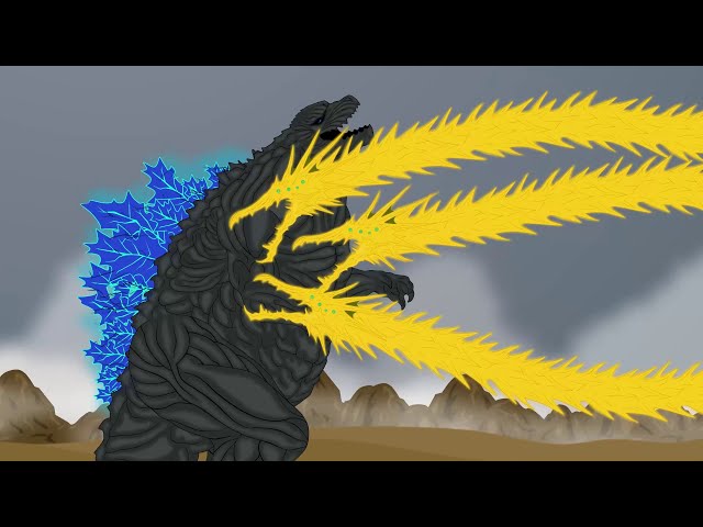 Godzilla Earth vs King Ghidorah Anime, Godzilla vs King Ghidorah, Shin  Godzilla vs Shin King Ghidorah