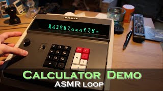 ASMR Loop: Calculator Demo - Unintentional ASMR - 1 Hour