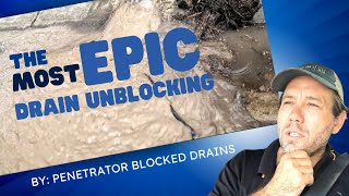 Blocked Drain 313  Pipe Gush and Tree Roots Explosion Spectacle: The Most Epic Drain Unblocking!