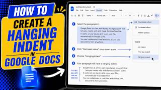 How to Create a Hanging Indent in Google Docs 2026 [ step-by-step guide ]