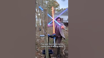Dual Wielding Lightsaber Play from the Cross Cut