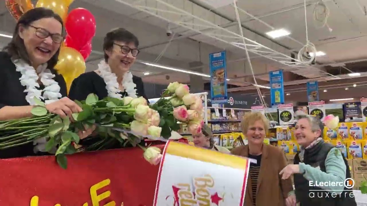 Sœurs jumelles, et 40 ans d'ancienneté à E.Leclerc Auxerre ! 🤩