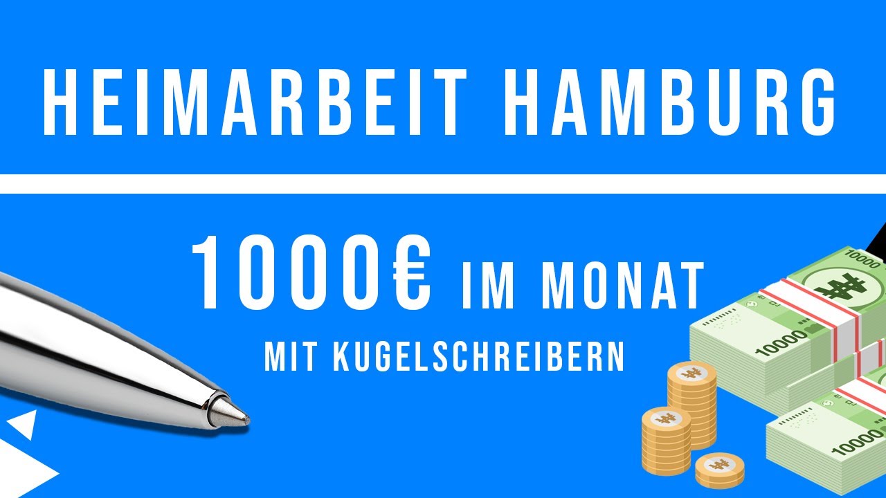 New HEIMARBEIT HAMBURG - 1000€ im Monat mit Kugelschreiber Zusammenbauen - Von Zuhause Geld verdienen #1