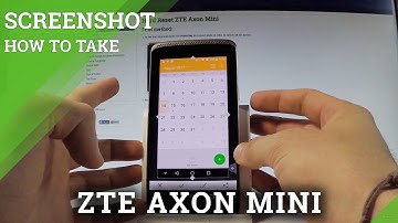 How to Take Screenshot on ZTE Axon Mini - Capture Screen / Save Screen