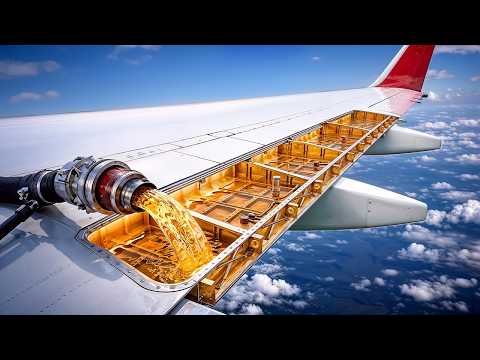 THE REAL REASON WHY AIRPLANE FUEL IS IN THE WINGS