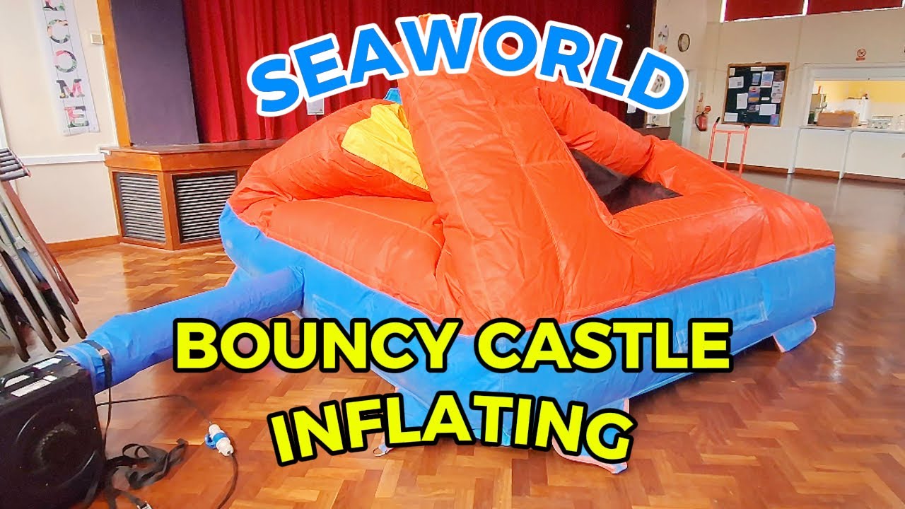 Sea World🌊 Bounce House Inflating 🏰 (Front & Back View)