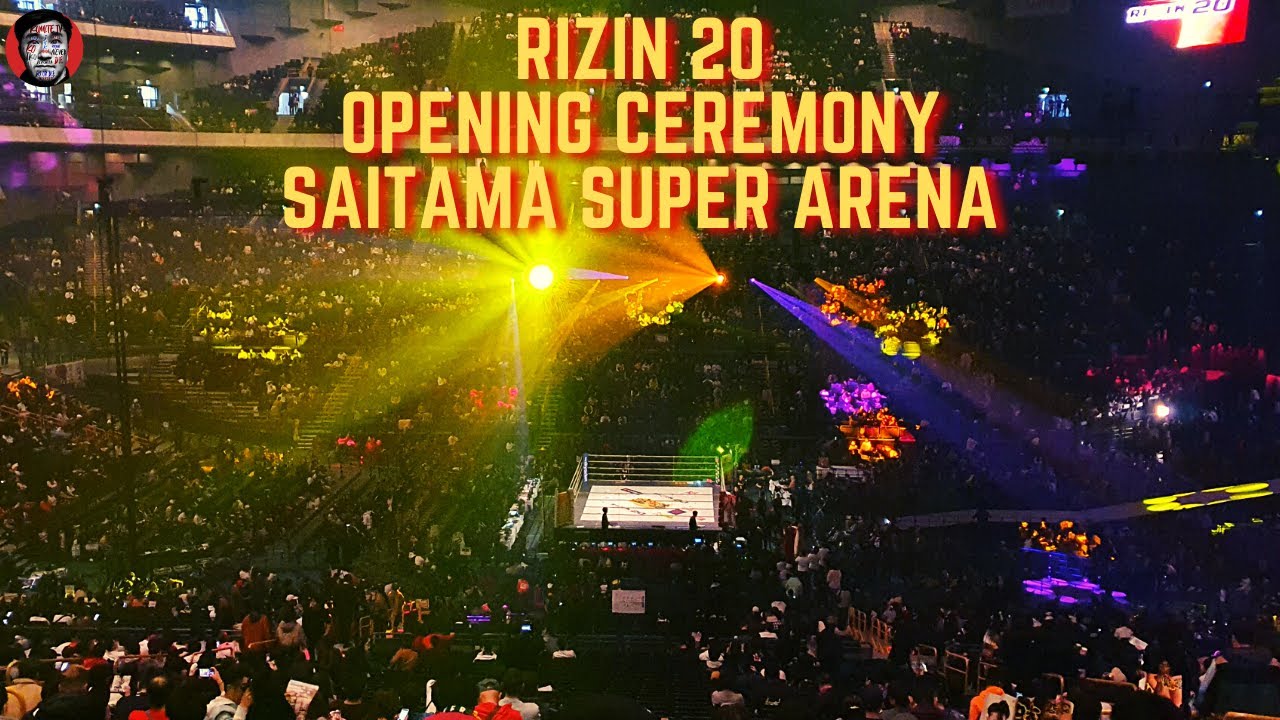 Rizin 20 Opening Ceremony from inside Saitama Super Arena - YouTube