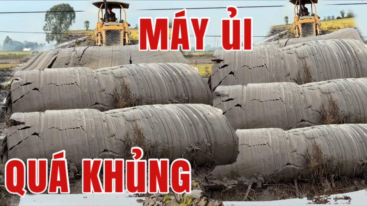 Máy Ủi Đất Nhìn Như Cuộn Rơm Quá Đẹp