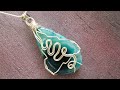 Simple Blue Agate Necklace Tutorial (Raw Wrap) - Eps 130