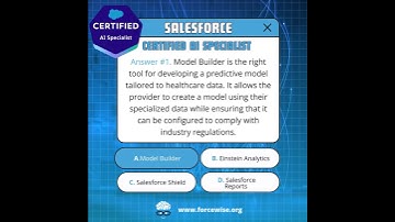 🧠 #ForceWise Knowledge Check - Salesforce Certified AI Specialist
