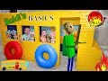 Baldi's Basic in Real Life Fire Drill on Giant Lego Fort School Bus With Kindi Kids!!