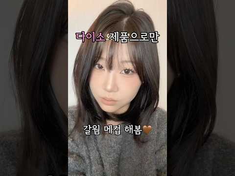 다이소 제품으로만 갈웜 메컵 도전!🤎 #fypシ #메이크업 #다이소 #가을웜톤