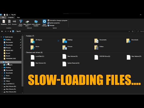 Quick Fix for Slow Loading Files Explorer