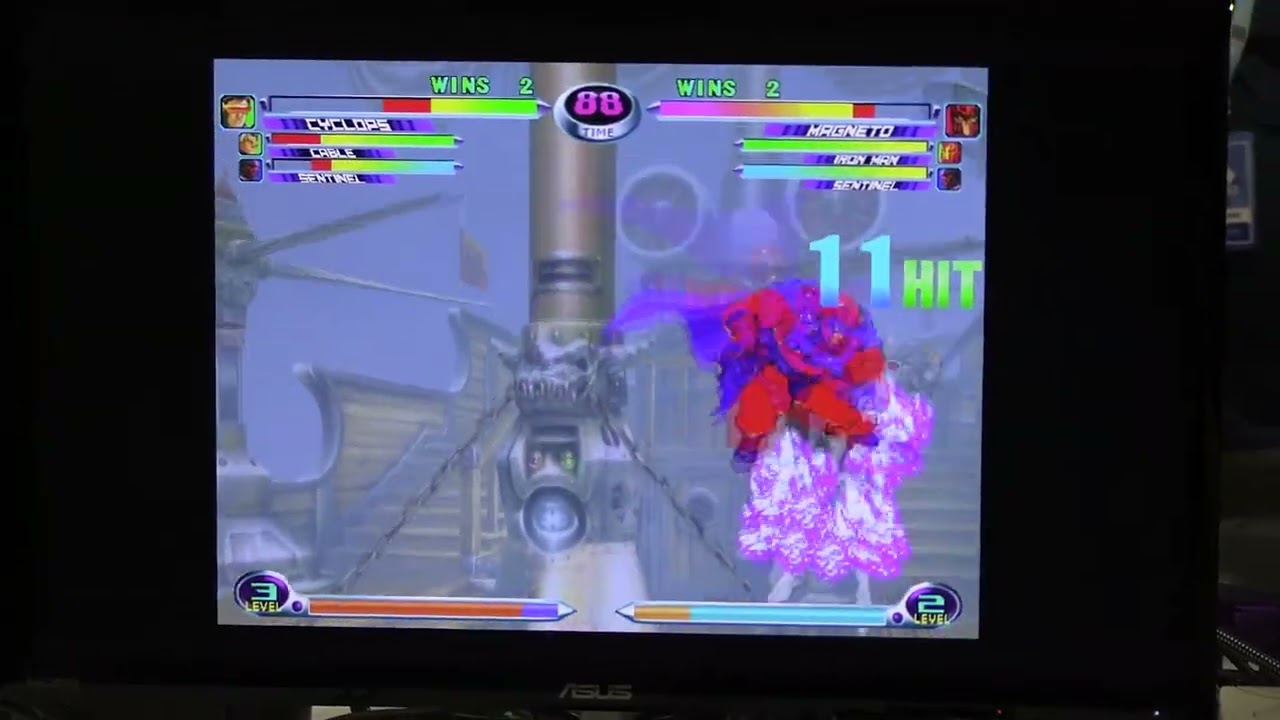 MvC2: Jake The Snake - Magneto GB to Throw into Drones DHC Proton 95% Sequence .:8.6.22:.