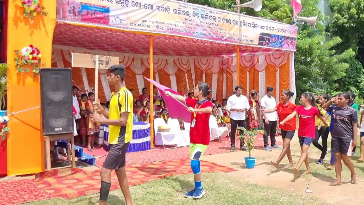 District level sports balasore 2024 Flag hosting by pratap sarangi
