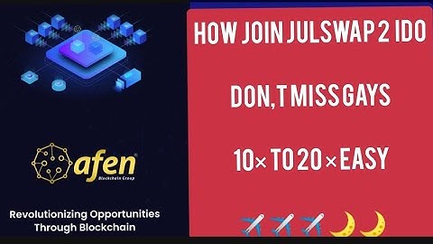 Julswap  lanchpad 2 IDO 20 april  dont miss 10× easy