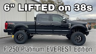 38" Tires on a 6" LIFTED SUPER DUTY is a MUST!! 2022 Ford F-250 Platinum EVEREST Edition Custom
