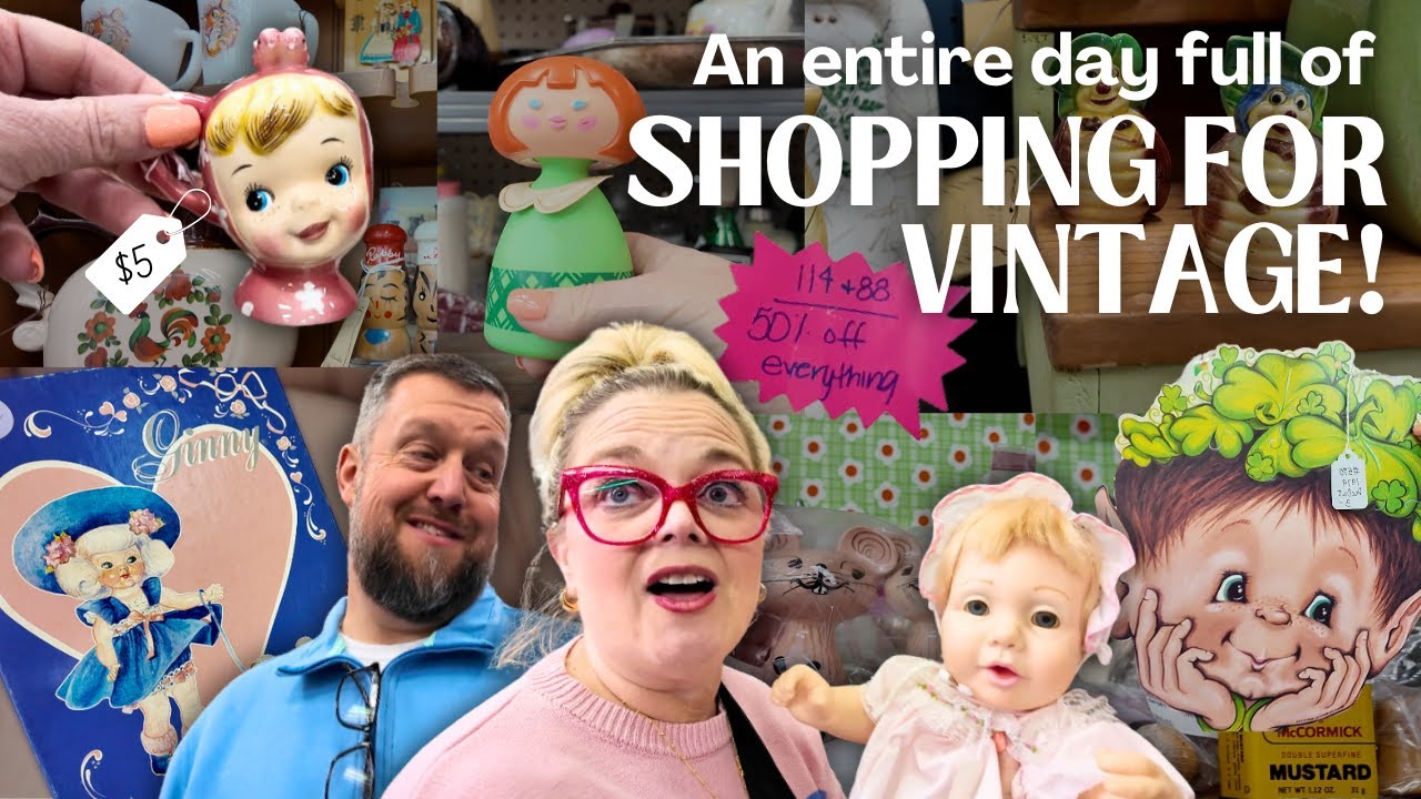 Vendor Mall Shopping EXTRAVAGANZA! Vintage Treasure Hunt Across TWO States!
