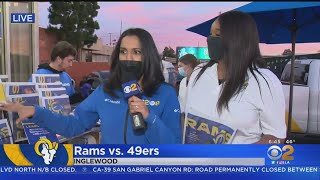Rams Fans Pick Up Swag At Popup Newsstand At Randy's Donuts In Inglewood screenshot 4