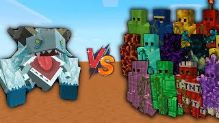 Frostmaw vs Extra GOLEMS Army | Minecraft Mob Battle Royale 1.20 (Mowzie's Mobs)