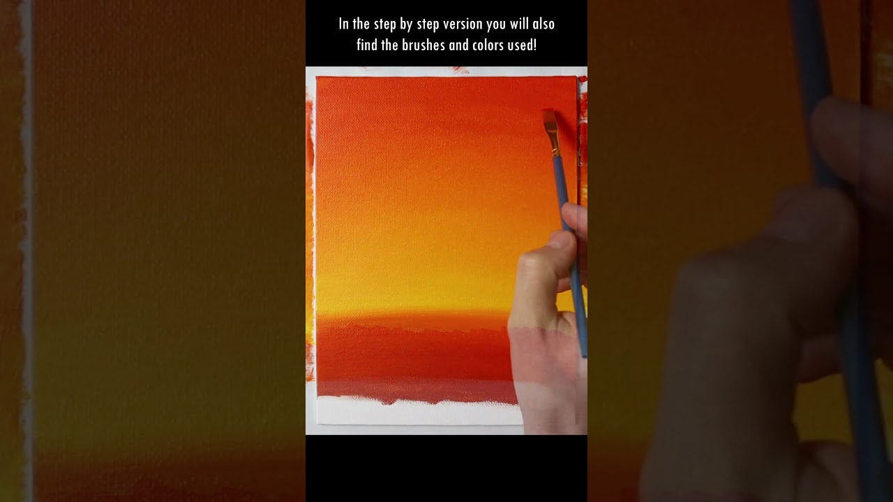 Easy Sunset Painting for Beginners 