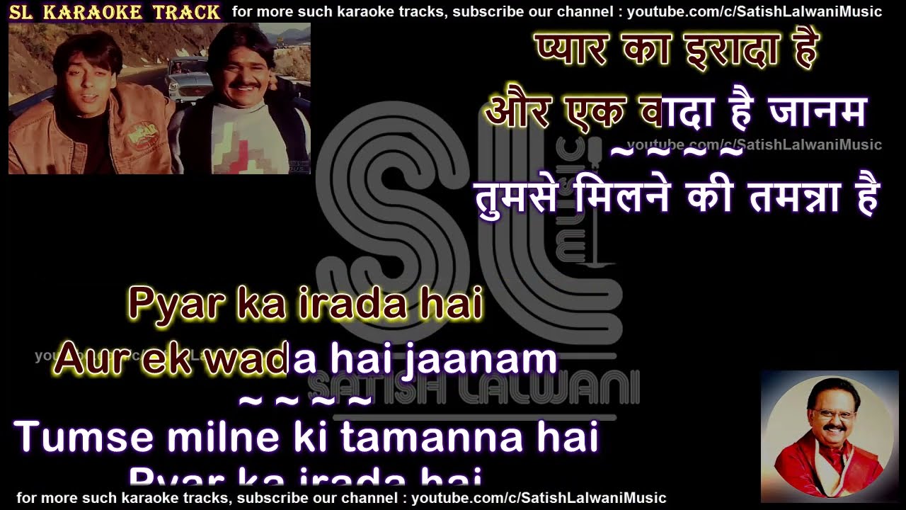 Tumse milne ki tamanna hai  clean karaoke with scrolling lyrics