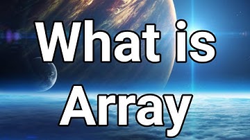 What is Array. Urdu /English