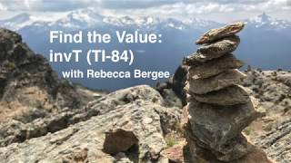 35.Find the Value: invT (TI-84)