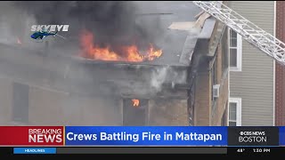 Crews Battle Fire In Mattapan