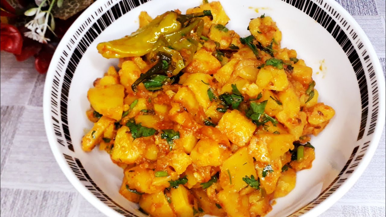 Aloo ki Bhujia Recipe Patato Curry Aloo Sabzi Quick And Easy
