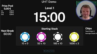 Define and display your starting stack in UHT
