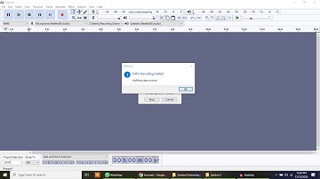 Error - Huffman data overrun - Audacity - MP3 Decoding Failed - Solution in English