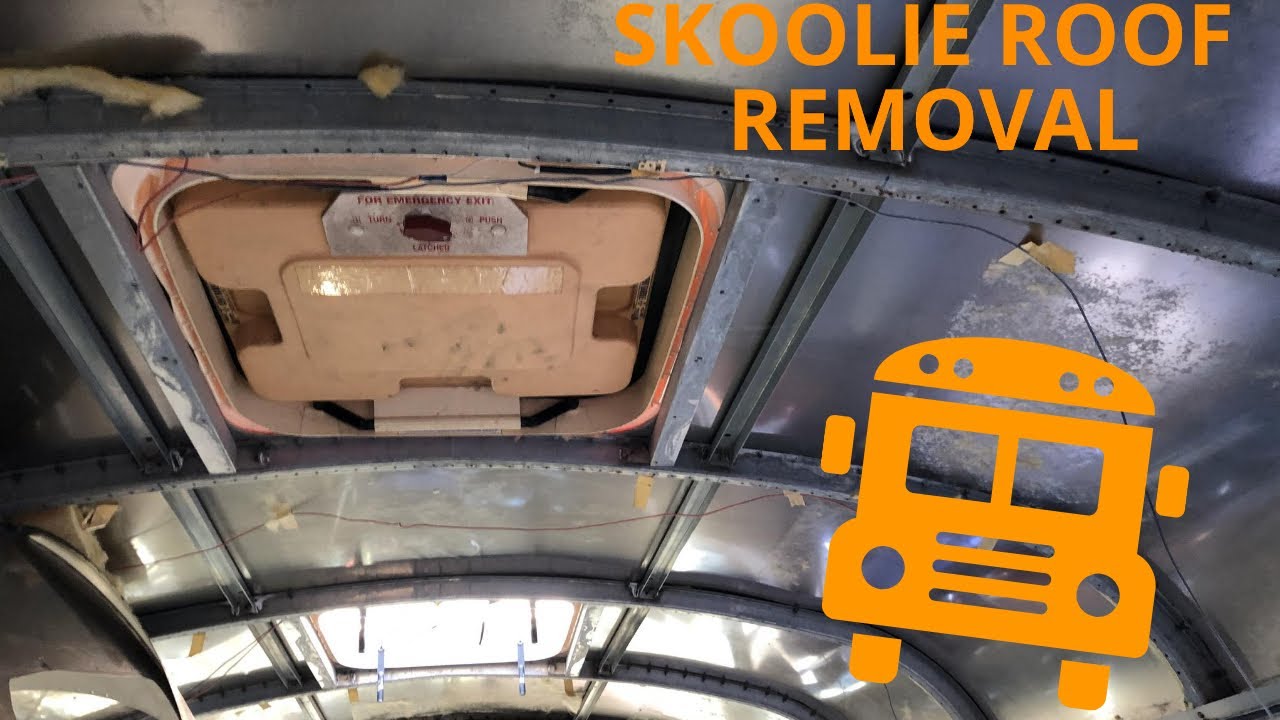 Removing the Ceiling | Short Bus Skoolie Build Ep:1 - YouTube