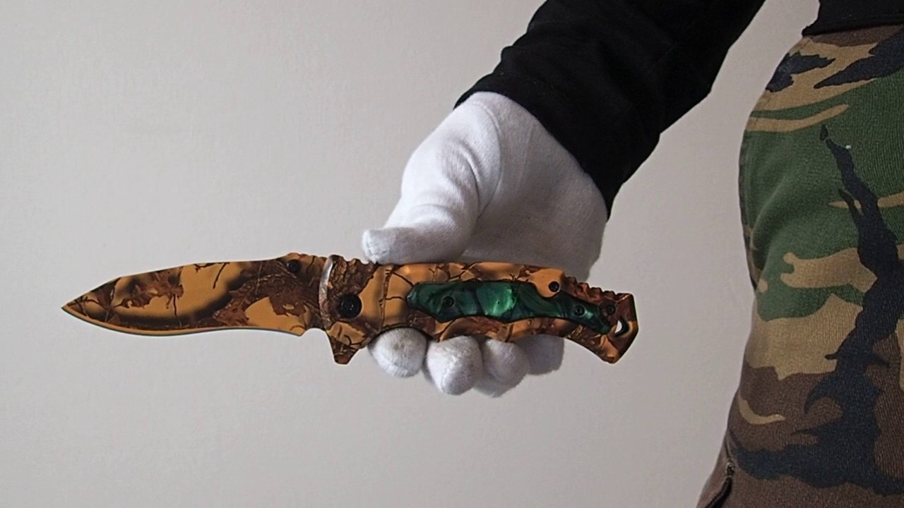 PK11 Knife - One Hand Knife Semiautomatic - Pocket Knives